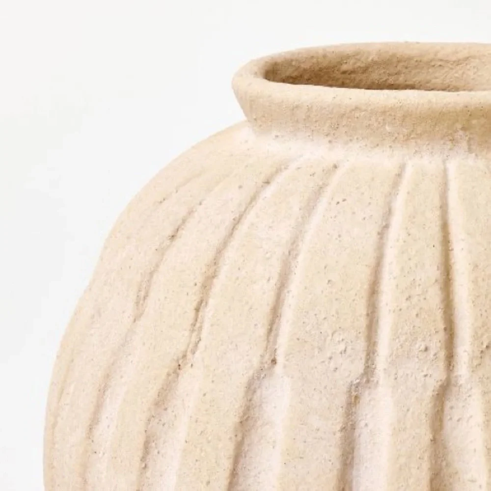 Tall Carved Ceramic Vase - Threshold™ designed with Studio McGee